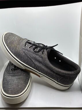 SPERRY MENS TOP SIDER CANVAS-BOAT 
DECK SHOE  SIZE 10M / MEMORY / LACE
